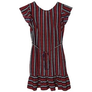 Boden Striped Ruffle Sleeve Dress